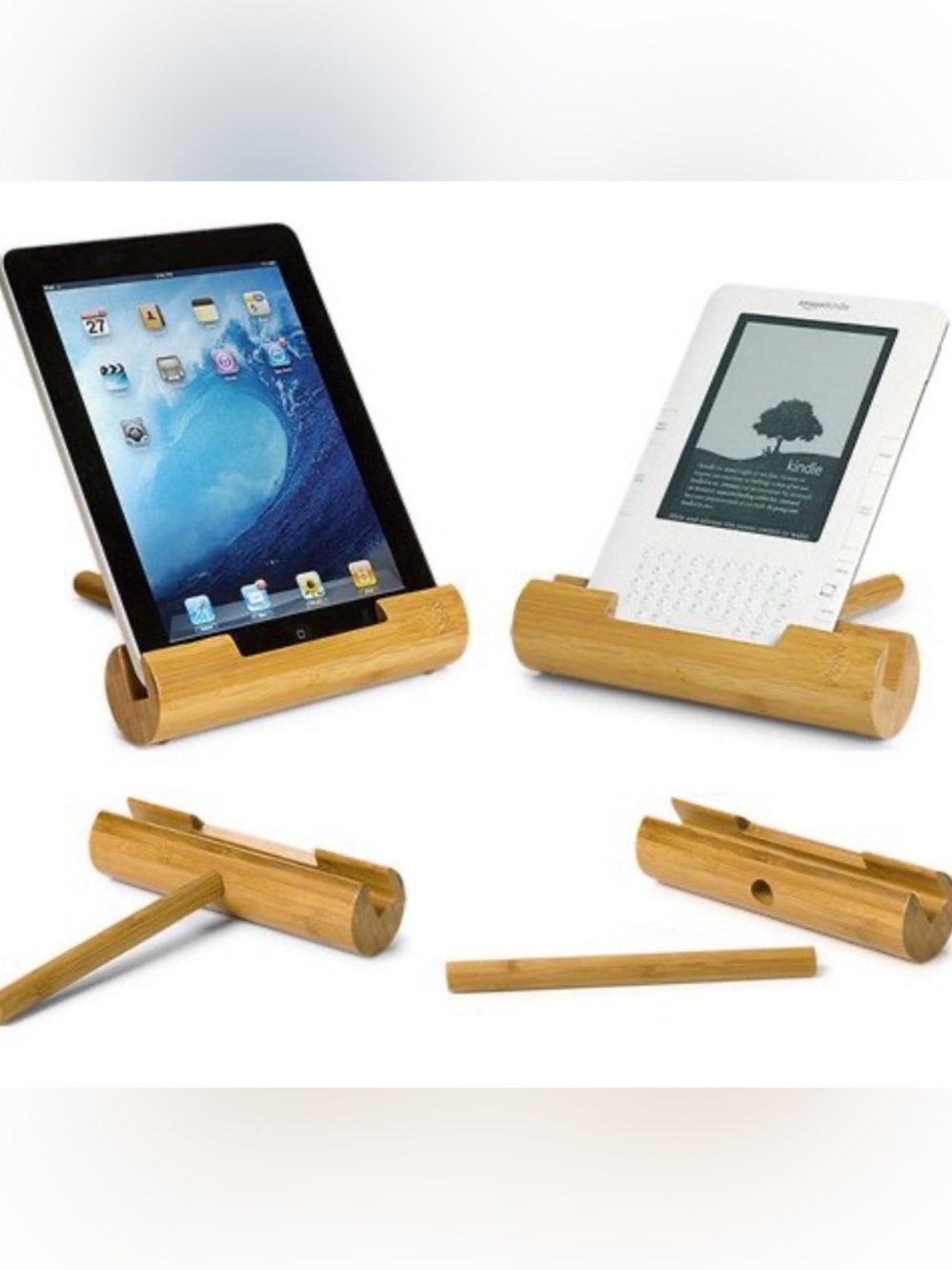 LEVENGER NANTUCKET BAMBOO IPAD STAND NEW IN BOX